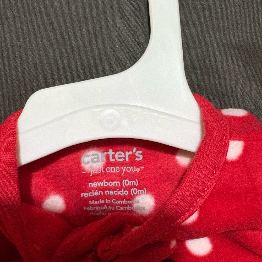 Carter's Festive Red Reindeer Footie - Picture 3 of 4